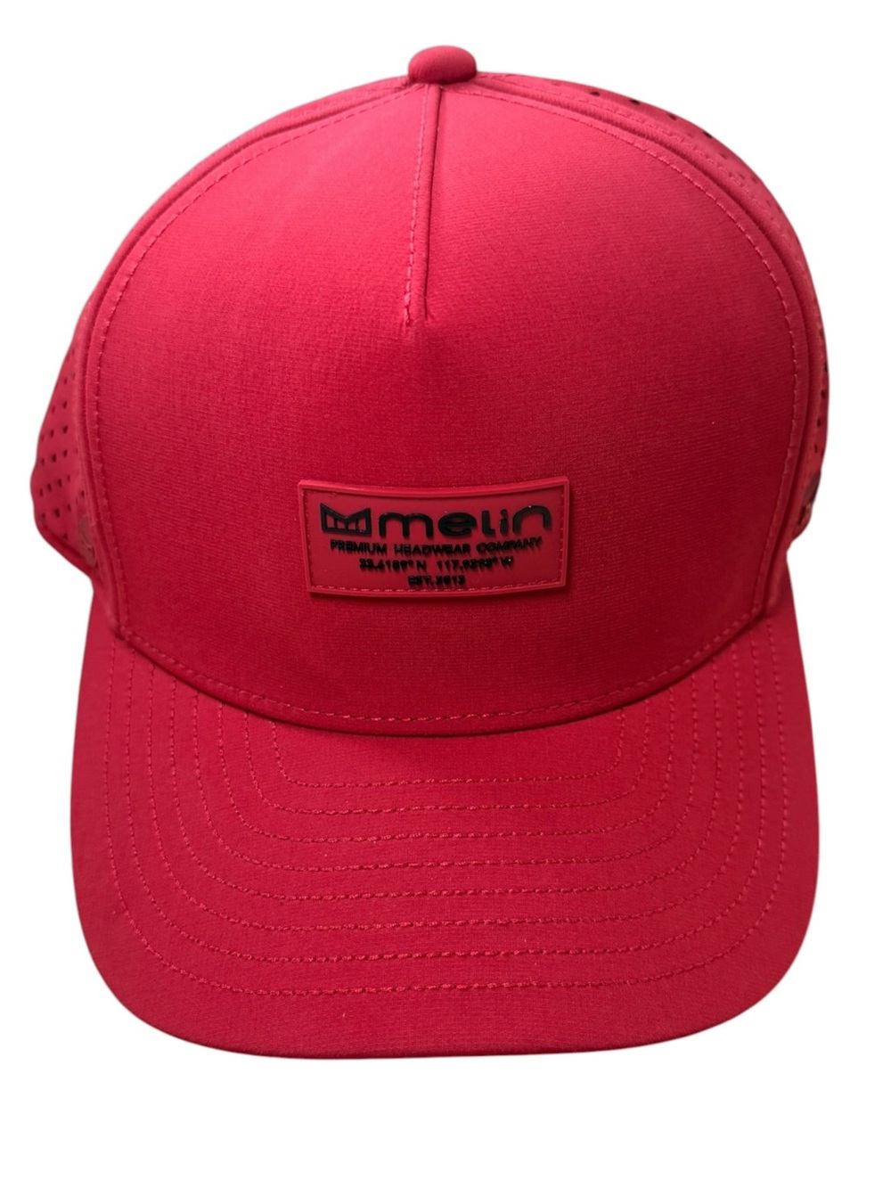 Melon A-Game Icon Hydro Performance SnapBack Hat Red